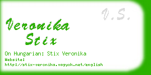 veronika stix business card